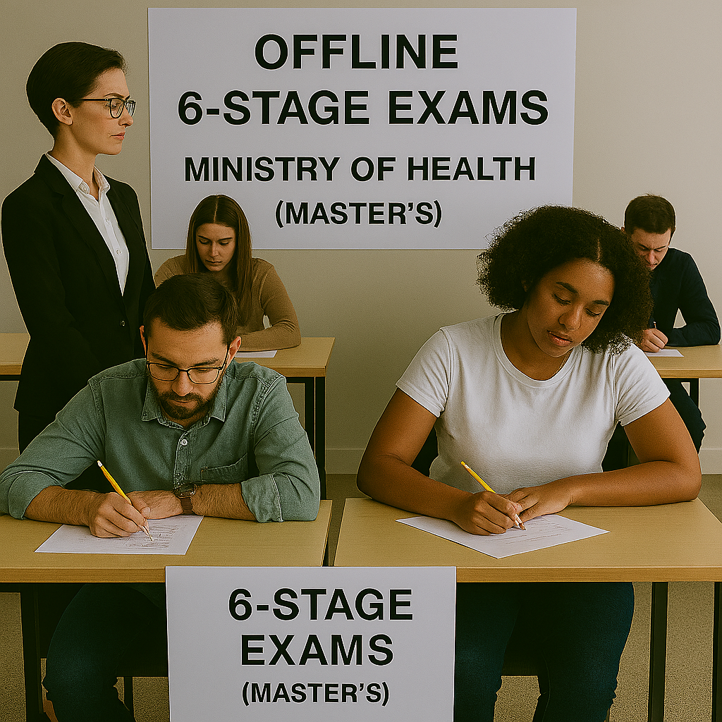 آزمون های 6 مرحله‌ای آفلاین وزارت بهداشت(کارشناسی ارشد)